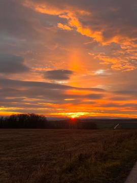 Okružná cesta západ slnka